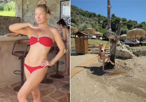 Kate Hudson Greece bikini