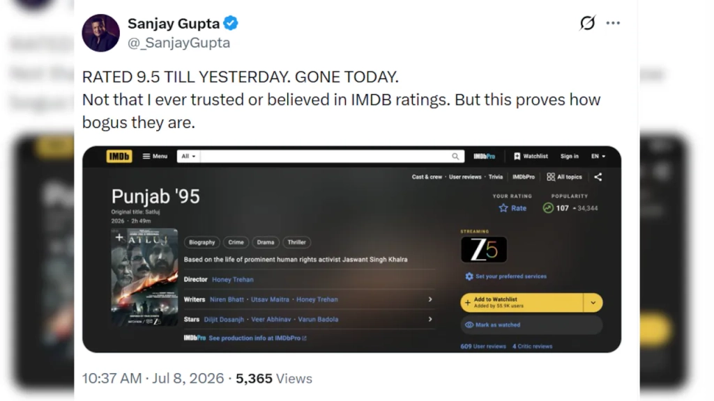 Satluj IMDb Rating